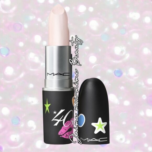 MAC Limited Edition 40th Anniversary Bringbacks Glazed/Frost Lipstick in Bubbles - Picture 3 of 16